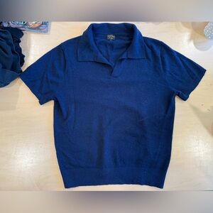 J. Crew Navy Cashmere Polo